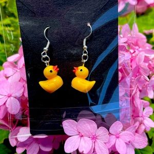 Rubber ducky earrings: buy any 3 get 2 free